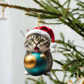 Cute Cat Christmas Ornaments | Whimsical Holiday Decor