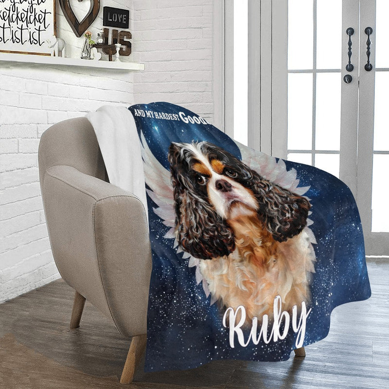 Custom Pet Memorial Personalized Blanket - Sympathy Gift For Pet Owners, Pet Lovers