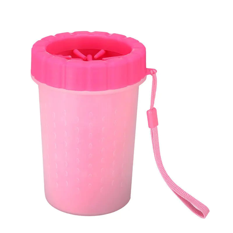 Pet Wash Cup - Paw Cleaning Solution with Soft Brushes, Durable Silicone