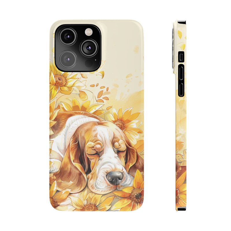 Basset Hound iPhone Slim Phone Cases