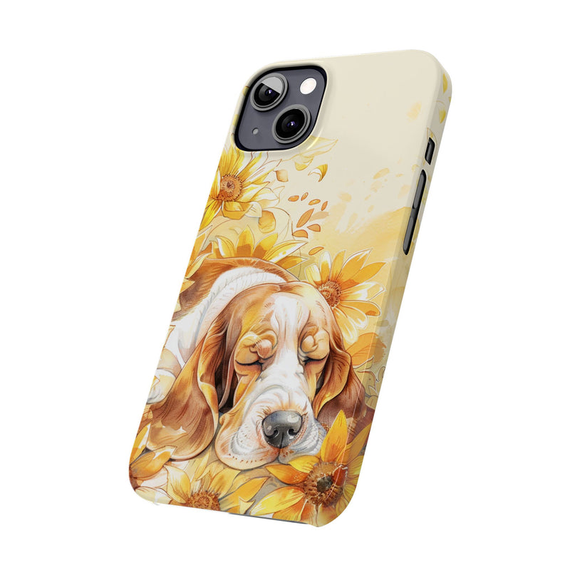 Basset Hound iPhone Slim Phone Cases