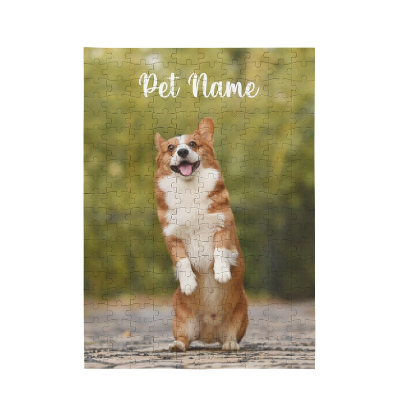 Personalized Dog Photo Wooden Jigsaw Puzzle – Custom Pet Photo Puzzle Gift, Unique Wood Puzzle for Home Décor