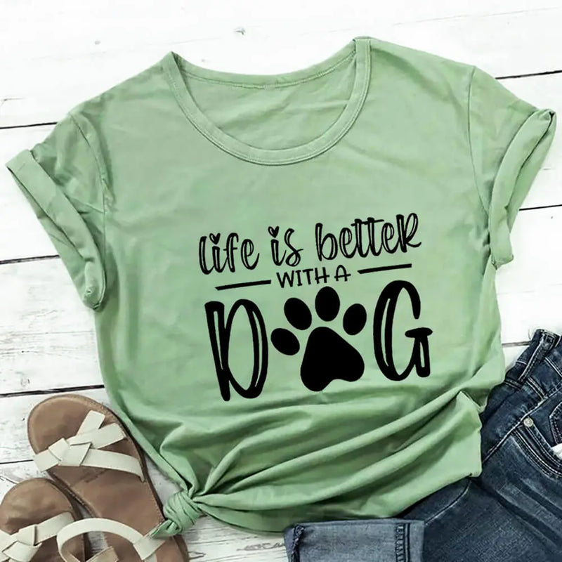 Life Is Better With A Dog" Shirt | Stylish and Comfortable