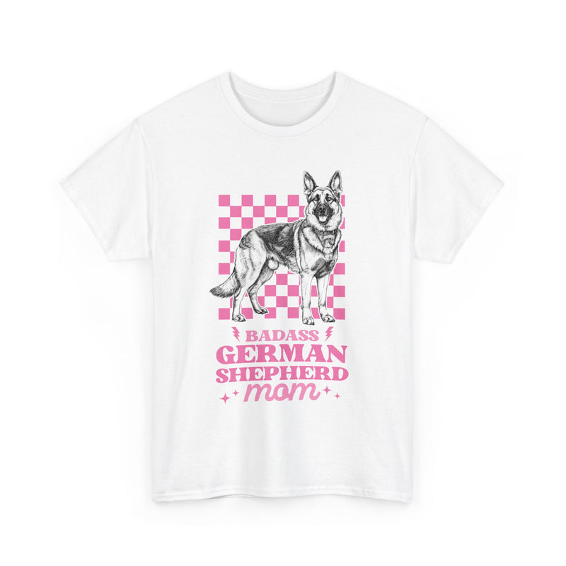 Badass German Shepherd Mom Unisex Heavy Cotton Tee