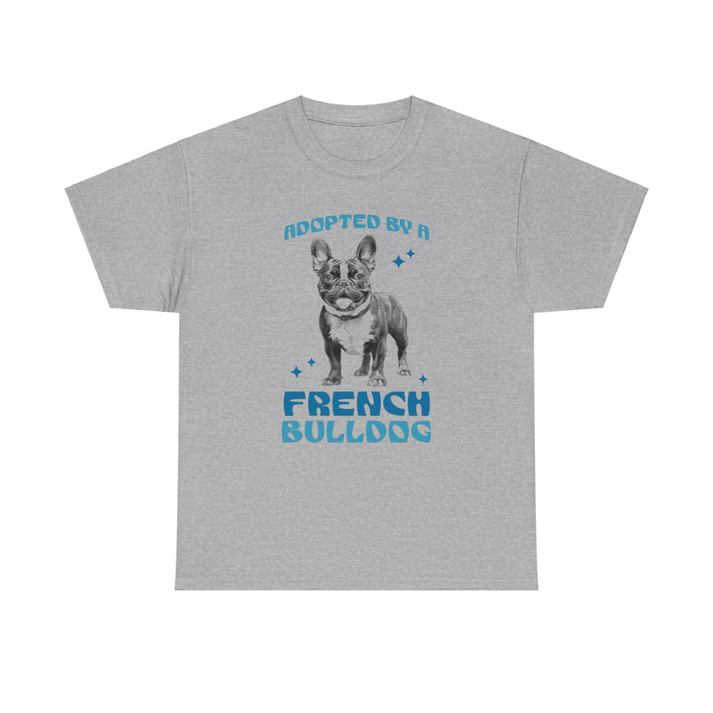 Adopted By A French Bulldog Unisex Heavy Cotton Tee