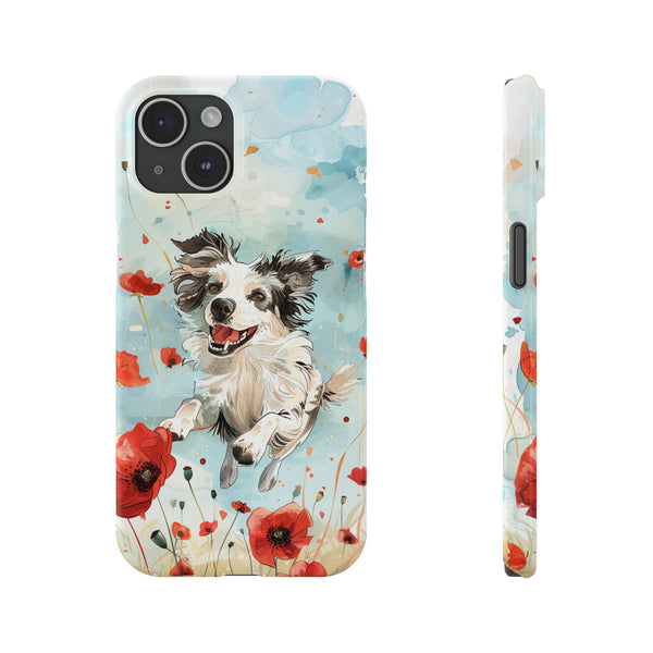 Border Collie iPhone Slim Phone Cases