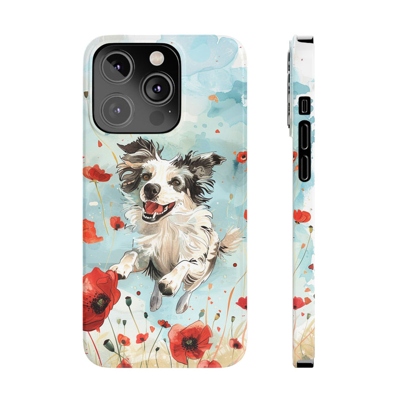 Border Collie iPhone Slim Phone Cases