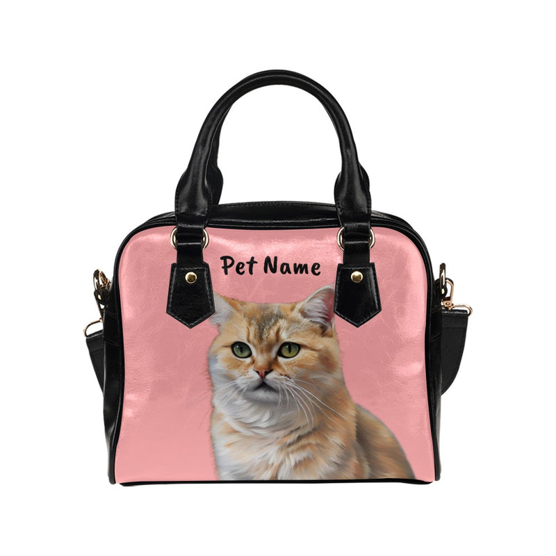 Personalized Elegant Custom Cat Portrait Handbag, Gift for Cat Mom, Cat Lovers Gift Idea