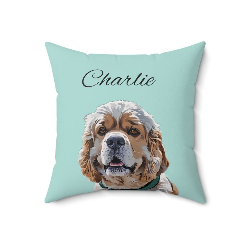 Custom Pet Pillow, Dog Pillow, Cat Pillow, Pet Cushion, Gift for Dog Lover Pet Owner, Dog Memorial Gift, Pet Portrait Pillow, Pet Memorial