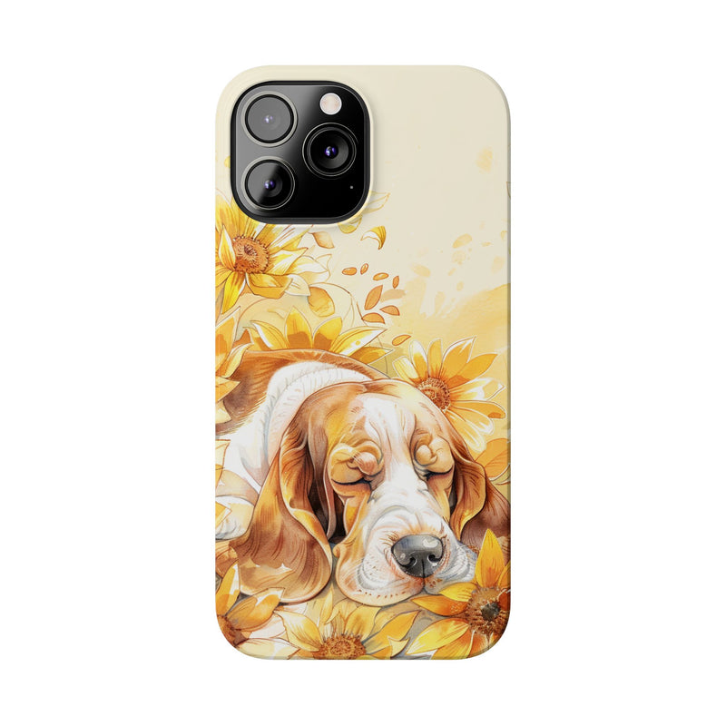 Basset Hound iPhone Slim Phone Cases