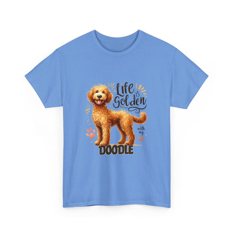 Life is Golden with My Doodle Unisex Heavy Cotton Tee