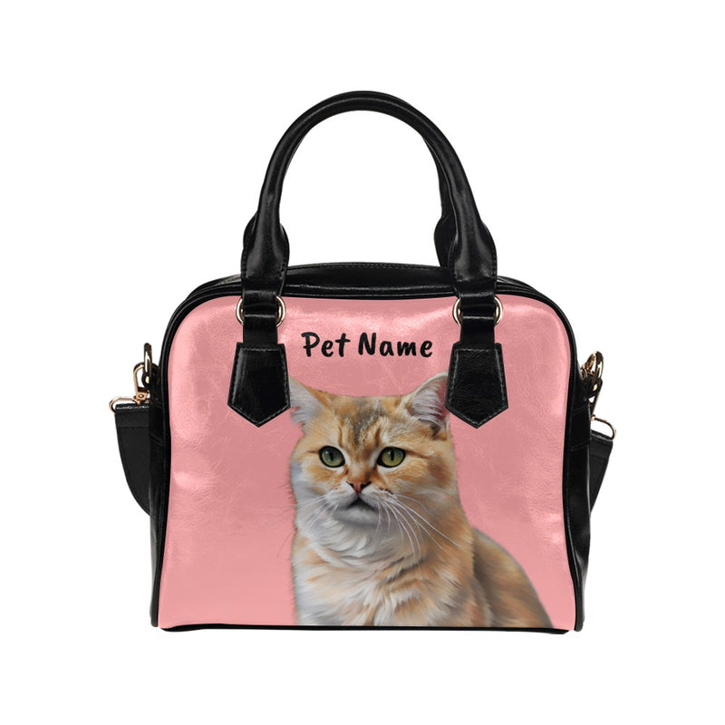 Personalized Elegant Custom Cat Portrait Handbag, Gift for Cat Mom, Cat Lovers Gift Idea