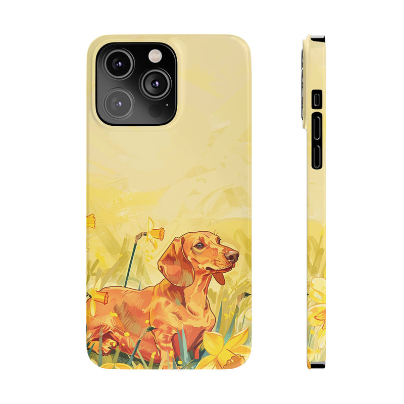 Dachshund Slim iPhone Cases