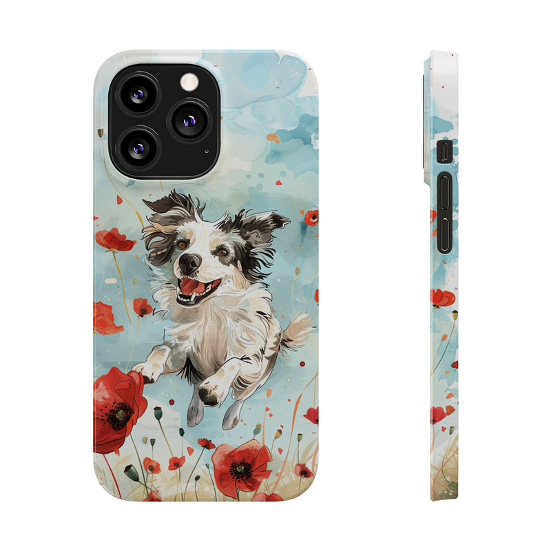 Border Collie iPhone Slim Phone Cases