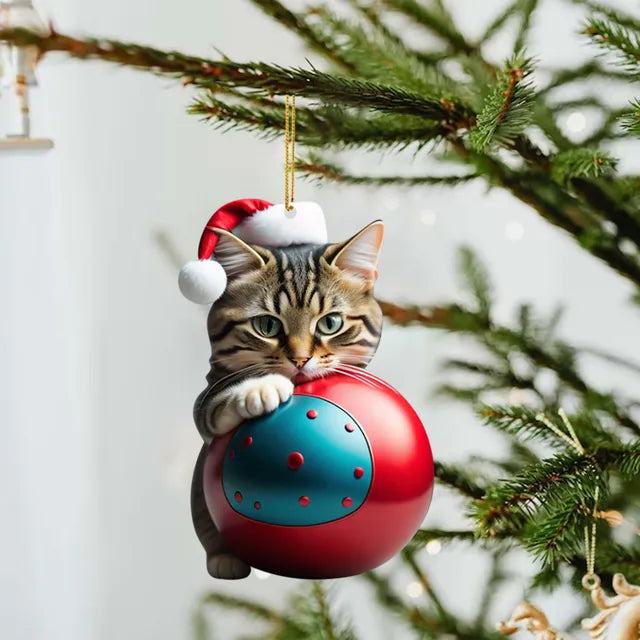 Cute Cat Christmas Ornaments | Whimsical Holiday Decor