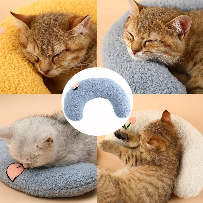 Soft & Cozy Pet Pillow – Calming, Washable Bed for Cats and Small Dogs