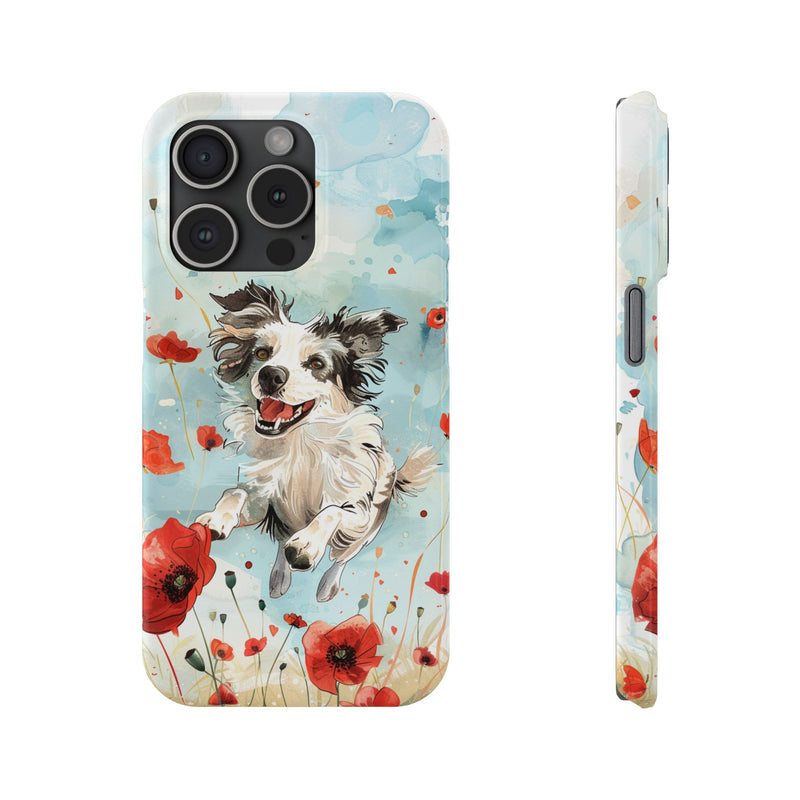 Border Collie iPhone Slim Phone Cases