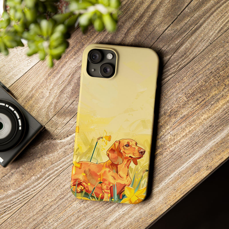 Dachshund Slim iPhone Cases