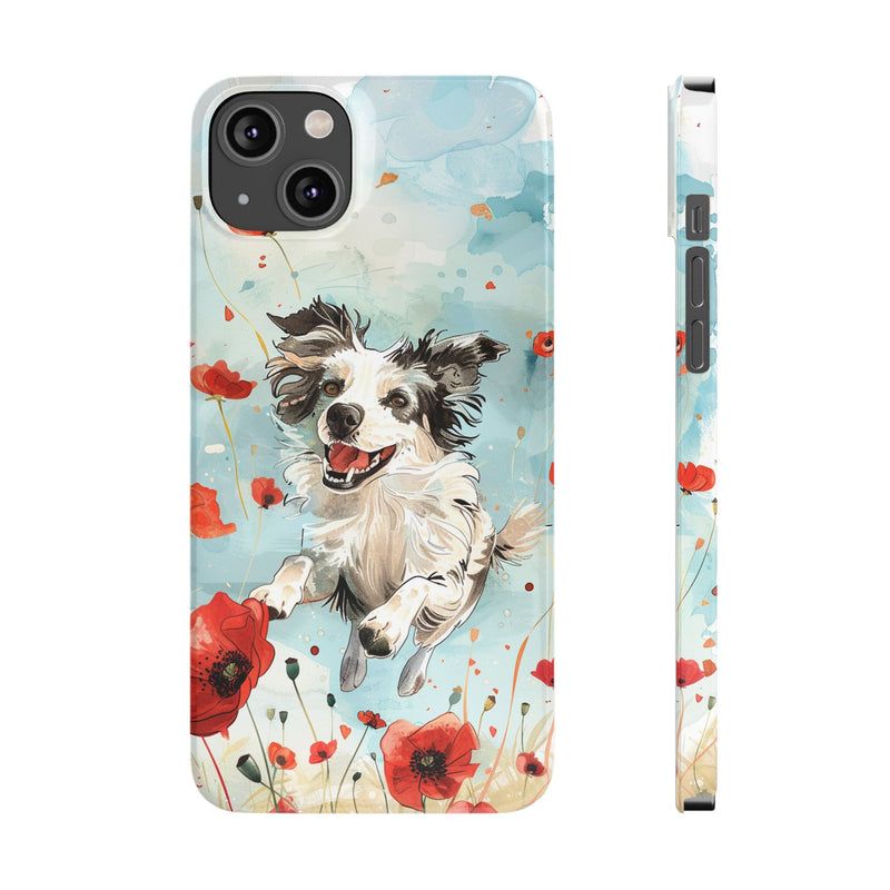 Border Collie iPhone Slim Phone Cases