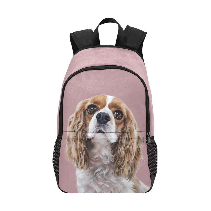 Custom Dog Photo Portrait Backpack, Custom Pet Photo Adult Tie Dye Backpack, Pet Photo Backpack, Custom Dog Photo Backpack