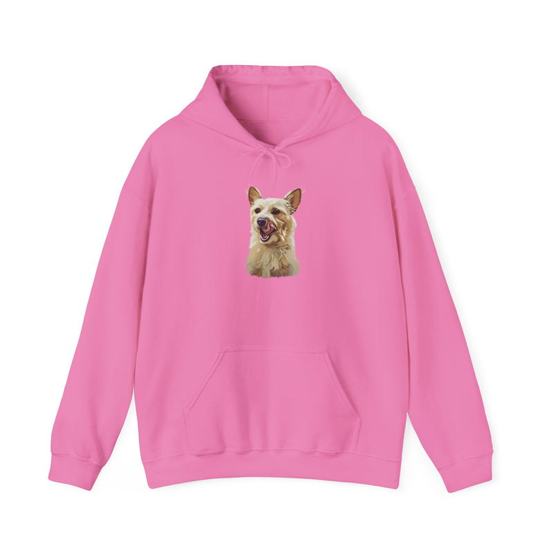 Custom Pet Portrait Unisex Heavy Blend™ Hooded Sweatshirt | Personalized Dog Portrait Hoodie