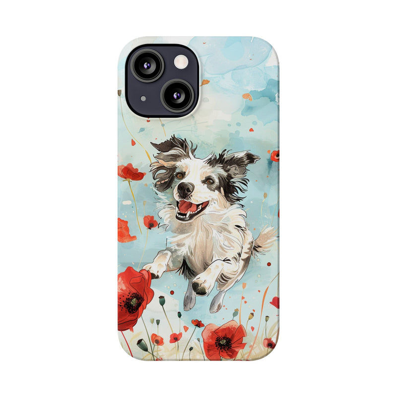 Border Collie iPhone Slim Phone Cases