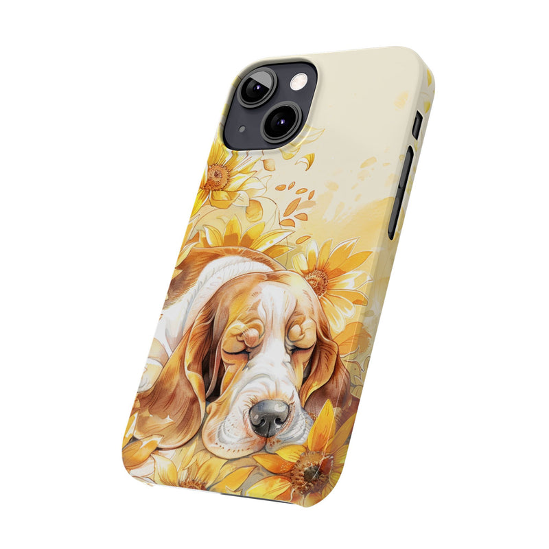 Basset Hound iPhone Slim Phone Cases