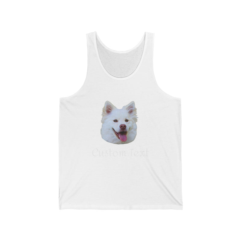 Personalized Photo Face Unisex Jersey Tank, Pet Photo Face Tank, Gift for him, Gift for Her