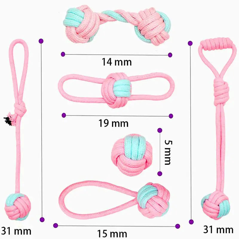 Durable Pet Dog Chew Toys | Cotton Rope Chew Toy for Training and Dental Health