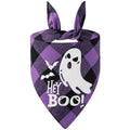 Plaid Glow-in-the-Dark Halloween Dog Bandana