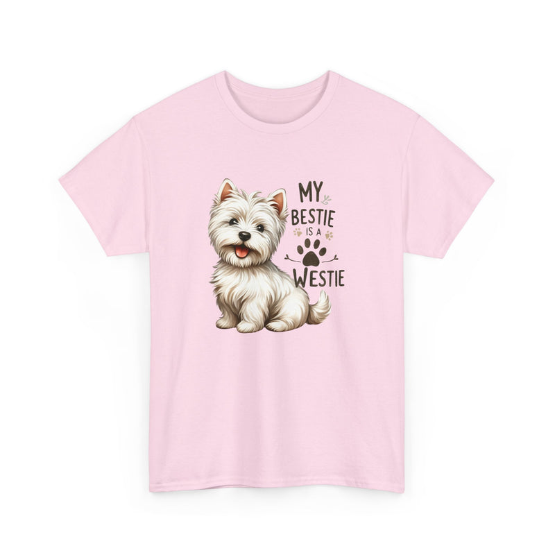 My Bestie is a Westie Unisex Heavy Cotton Tee