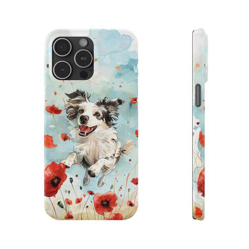 Border Collie iPhone Slim Phone Cases