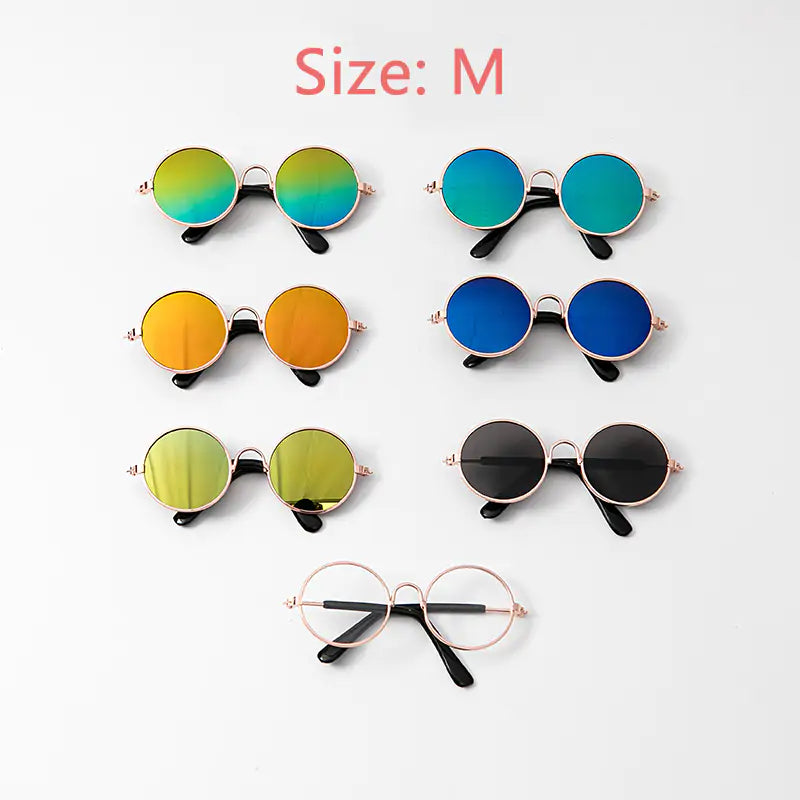 Pet Sunglasses with 100% UV Protection - Stylish Eye Safety for Summer Outings