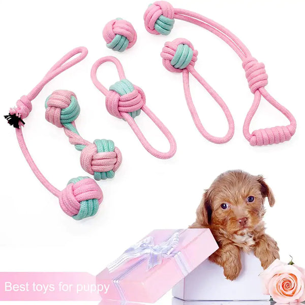 Durable Pet Dog Chew Toys | Cotton Rope Chew Toy for Training and Dental Health