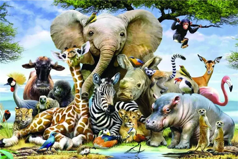 Animal 1000-Piece Magnetic Giant Puzzle for Challenging & Creative Fun