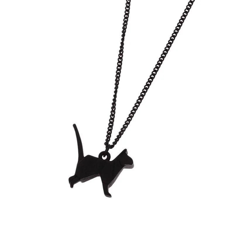 Origami Cat Necklace - Whimsical & Unique Cat-Inspired Jewelry