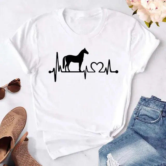 Cute Women's Dog Mom Graphic T-Shirt