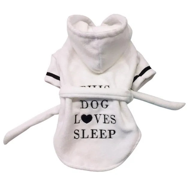 Pet Dog Bathrobe and Pajamas