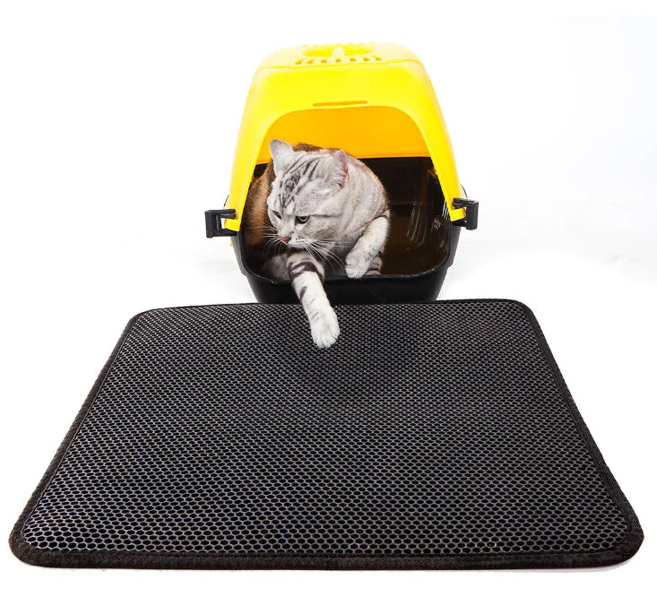 Premium Cat Litter Trapping Mat - No More Messy Floors!