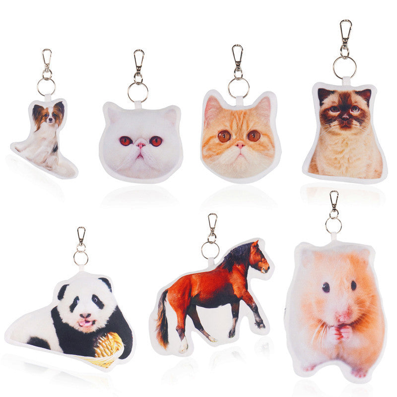 Custom Pet Keychain with Dog and Cat Photos