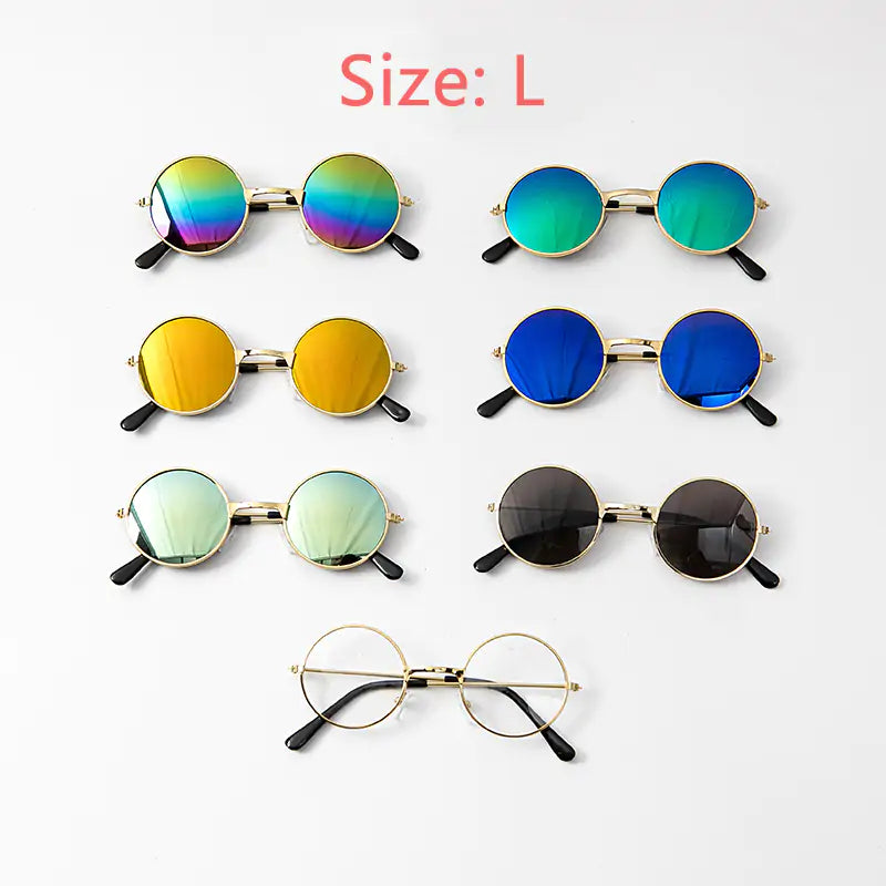 Pet Sunglasses with 100% UV Protection - Stylish Eye Safety for Summer Outings