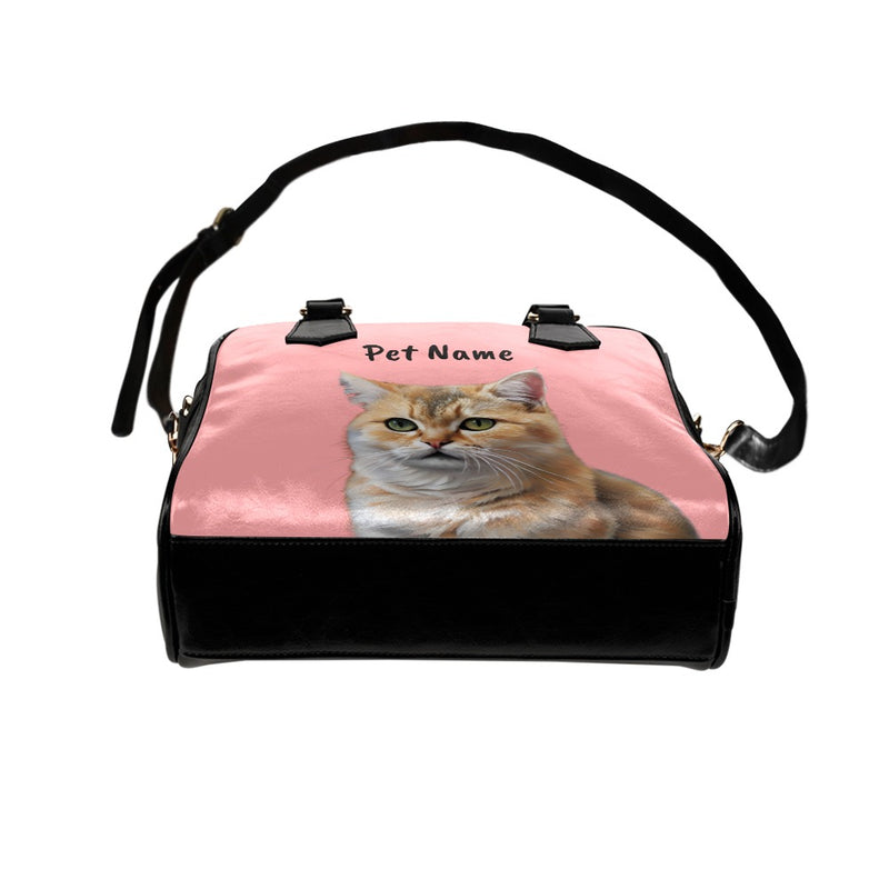 Personalized Elegant Custom Cat Portrait Handbag, Gift for Cat Mom, Cat Lovers Gift Idea