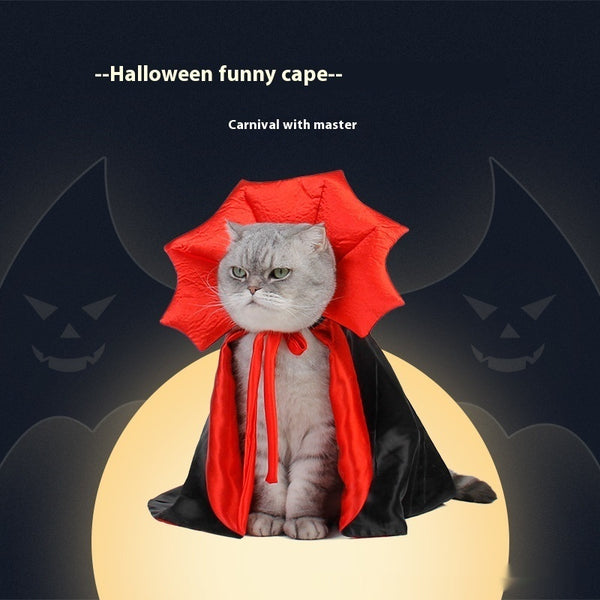 Halloween Pet Clothes for Cats and Dogs | Stylish Black and Red Costume