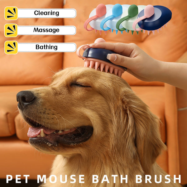 Dual Purpose Soothing Dog Brush – Gentle Cleaning and Nourishing