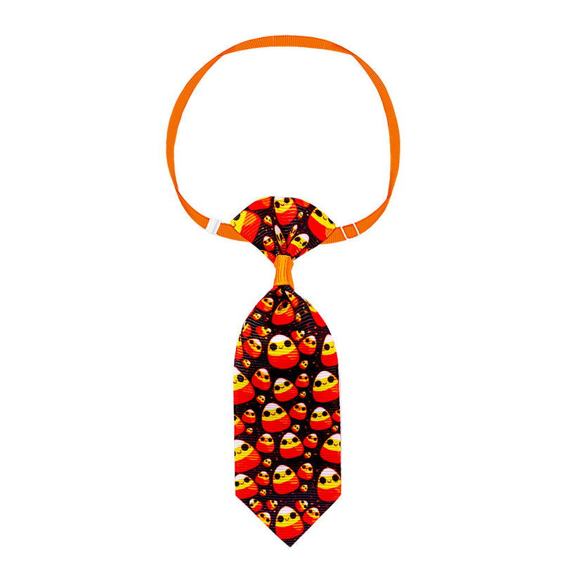 Halloween Skull Necktie for Pets | Adjustable Festive Tie for Cats and Dogs