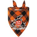 Plaid Glow-in-the-Dark Halloween Dog Bandana