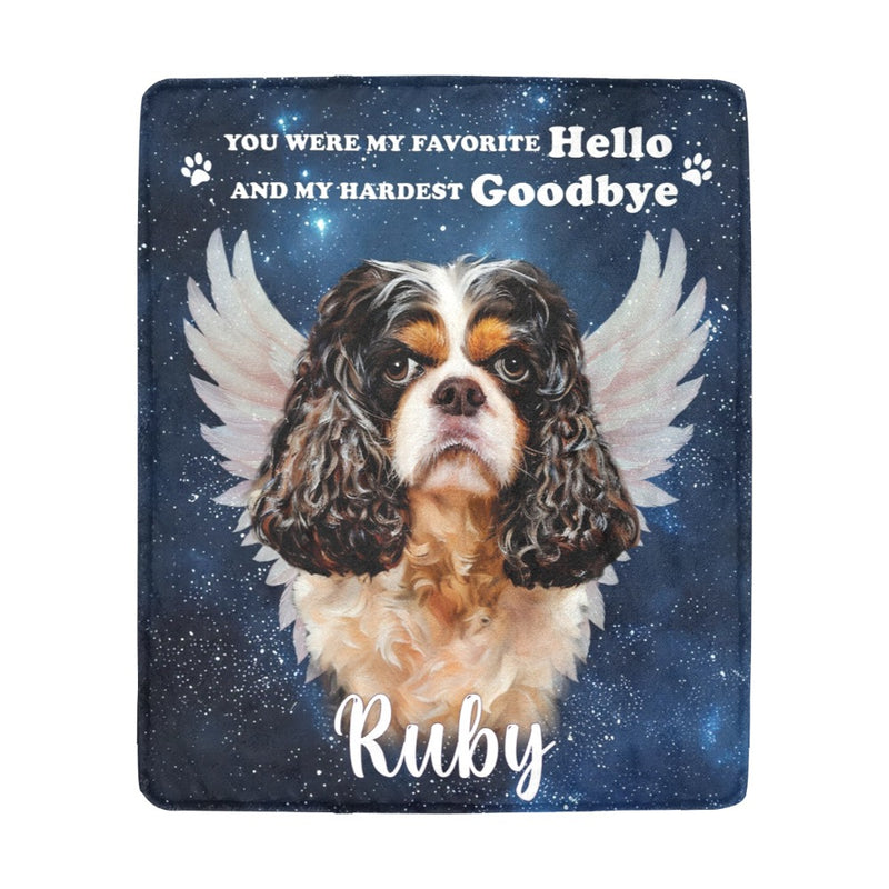 Custom Pet Memorial Personalized Blanket - Sympathy Gift For Pet Owners, Pet Lovers