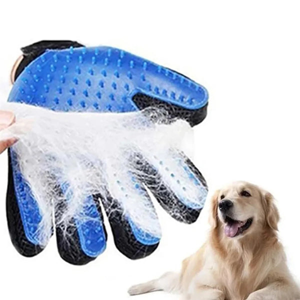 Pet Grooming Gloves - Gentle Massage and Hair Removal Tool for Cats, Dogs, Horses | Adjustable Fit, Skin-Friendly Materials