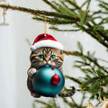 Cute Cat Christmas Ornaments | Whimsical Holiday Decor