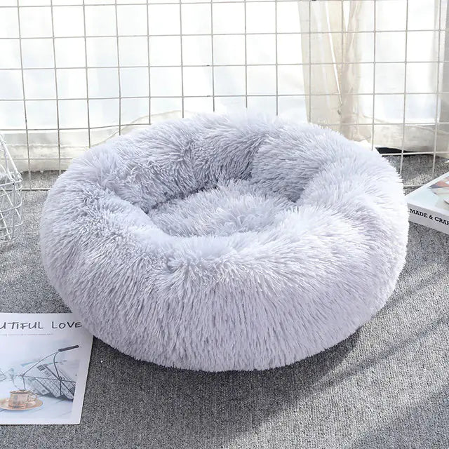 Pet Plush Bed Calming Basket - Ultra-Soft Comfort for Dogs and Cats, Cozy Design